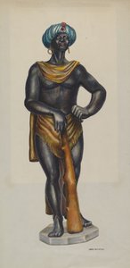 Slave reklame figur af Chris Makrenos
