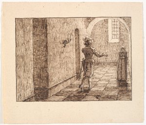 Illustration til St. St. Blicher, De tre Helligaftener af Christen Dalsgaard
