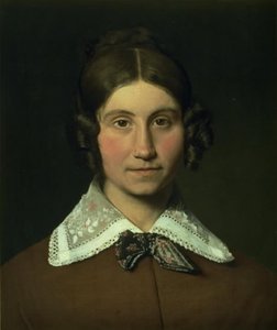 Portræt af Emilie Krohn, født Købke, Kunstnerens Svigerinde af Christen Købke