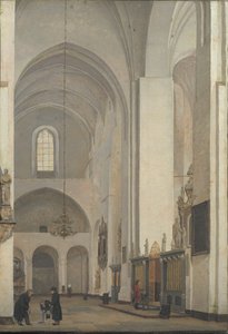Århus Domkirkes tværskib af Christen Købke