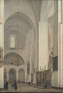 Århus Domkirkes tværskib af Christen Købke