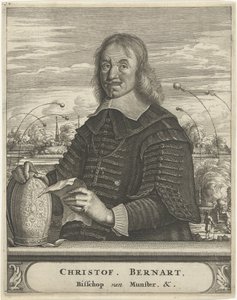 Portræt af Christoph Bernhard von Galen, biskop af Münster af Christiaan Hagen