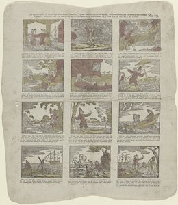 Historien, som disse billeder tilhører, er, meget læseværdig og lærerig, beskrevet af den berømte børneven/lejr (...) (titel på objekt) af Christiaan Jacob Schuyling