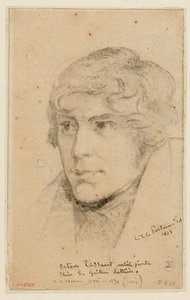Portræt af Octave Tassaert af Christiaan Julius Lodewijk Portman