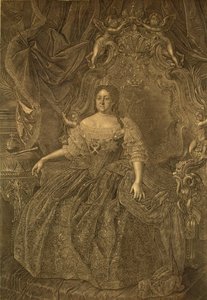 Portræt af kejserinde Anna Ioannovna 1693-1740, 1740