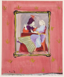 Et udklædt par, ca. 1935-45 (gouache på papir) af Christian Bérard