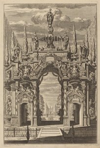 Triumphal Arch for Friedrich IV af Christian Engelbrecht and Johann Andreas Pfeffel, after Peter Schubert von Ehrenberg