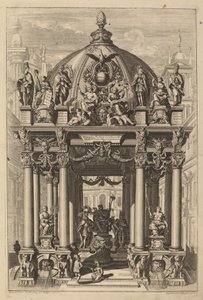 Triumfbue for Lotharius II af Christian Engelbrecht and Johann Andreas Pfeffel, after Peter Schubert von Ehrenberg