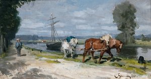 Uden titel (olie på lærred) af Christian Eriksen Skredsvig