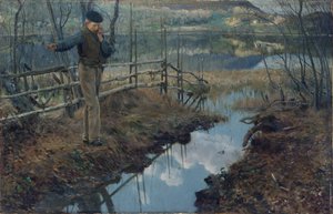 Pilefløjte (olie på lærred)