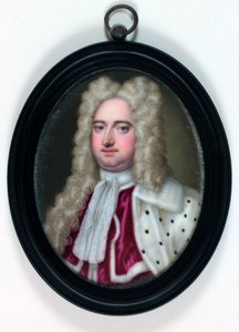 Edward Harley, 2. jarl af Oxford og Mortimer (emalje) af Christian Friedrich (attr.to) Zincke