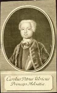 Portræt af hertugen Karl Peter Ulrich af Holstein-Gottorp 1728-1762, 1734.