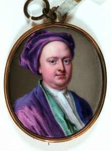 Edward Lord Harley, 1719 (emalje) af Christian Friedrich Zincke