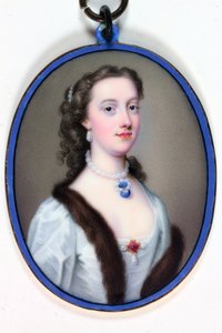 Lady Margaret Cavendish-Holles-Harley, hertuginde af Portland (emalje)