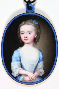 Lady Margaret Cavendish Bentinck (emalje) af Christian Friedrich Zincke