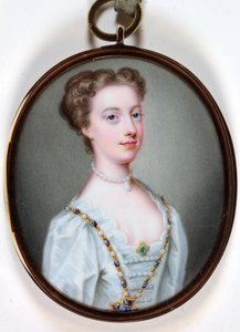 Lady Margaret Cavendish Holles Harley (emalje) af Christian Friedrich Zincke