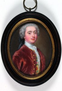 William Bentinck, 2. hertug af Portland (emalje) af Christian Friedrich Zincke