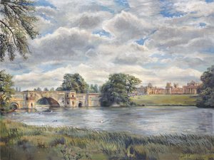 Blenheim Palace, 2011 (olie på lærred) af Christian Furr