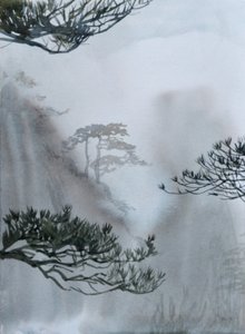 Last of the Mountains, 2015 (akvarel på papir)