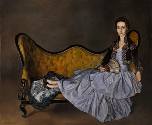 Signora de Garay (efter Zuloaga) 2020 (olie på linned) af Christian Furr