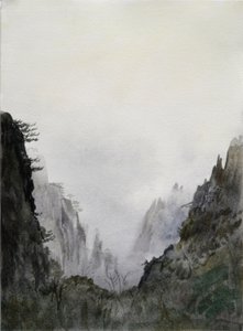 Starting to Believe, 2015 (akvarel på papir) af Christian Furr