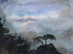 Wistful Mountain, 2015 (akvarel på papir)