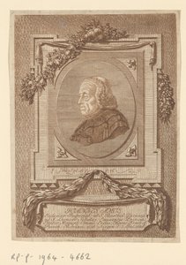 Portræt af Johann Baptist Amos af Christian Georg Schütz (I)