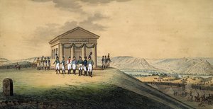 Besøget af Napoleon og Alexander I til slagmarken Jena (Bataille D