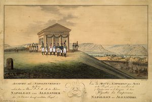 Besøg af Napoleon og Alexander I på slagmarken i Jena, 1808
