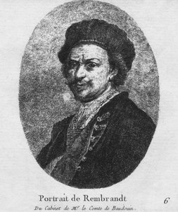 Portræt af Rembrandt - Fra hr. le Comte de Baudouins kabinet, c1770