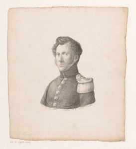 Portræt af Arnold Willem de Bruin af Christian Heinrich Gottlieb Steuerwald