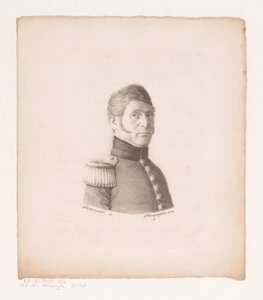 Portræt af ukendt soldat af Christian Heinrich Gottlieb Steuerwald