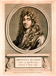 Portræt af Christiaan Huygens (kobberstik) af Christian Huygens