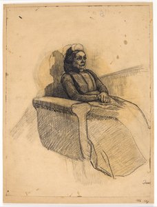 Dame i sofa af Christian Kongstad Petersen