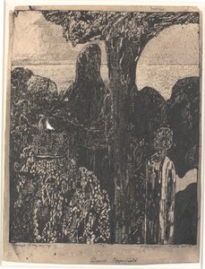 Opsøger sin tante, Miss Betsey Trotwood, Dover.