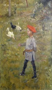 Per med hønsene, Hvitsten af Christian Krohg