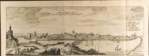 Narva Illustration fra Rejser til den store hertug af Muscovy og kongen af Persien af Adam Olear