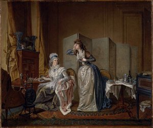 Den dårlige nyhed, 1794. af Christian Marie Colin De La Biochaye
