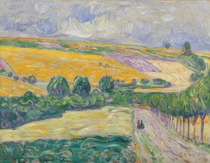 Landskab nær Oberweimar. 1904 af Christian Rohlfs