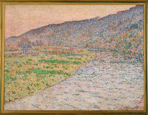 Ruhr-floden nær Herdecke (maleri på lærred) af Christian Rohlfs