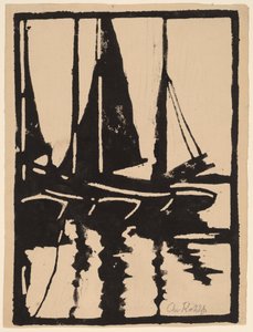 Sejlbåde i Havnen af Christian Rohlfs