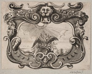Emblem med Fugl Fønix