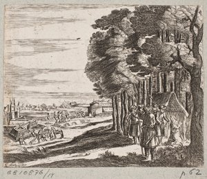 Illustration til Adam Olearius, "Persisk Rosenthal af en genial digter Schich Saadi […]", Slesvig 1660 af Christian Rothgiesser