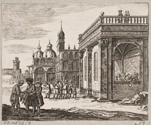 Illustration til Adam Olearius, "Persisk Rosenthal af en genial digter Schich Saadi […]", Slesvig 1660 af Christian Rothgiesser