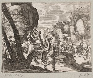 Illustration til Adam Olearius, "Persisk Rosenthal af en genial digter Schich Saadi […]", Slesvig 1660