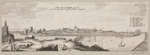 Prospekt af Narva set fra floden af Christian Rothgiesser