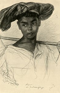 Alle - Malayan Boy, Singapore, 1898. af Christian Wilhelm Allers