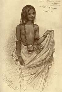 Bishari pige, More, Egypten,