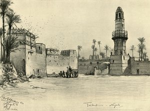 Huse i Nagada, Egypten, 1898.
