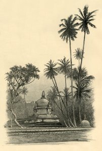 Natha Dewale-helligdommen, Kandy, Ceylon, 1898. af Christian Wilhelm Allers